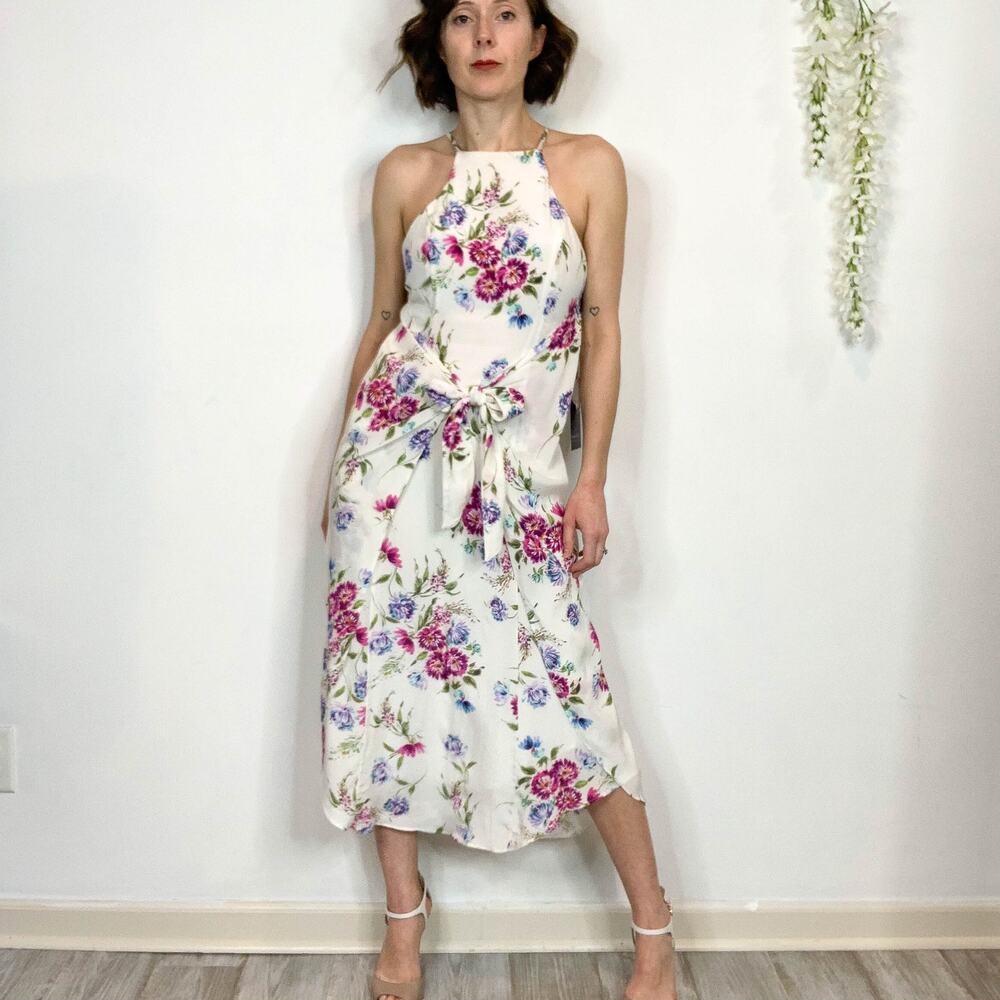 NWT PRIVACY PLEASE Lehunt Ivory Maddie Floral Dress 2198